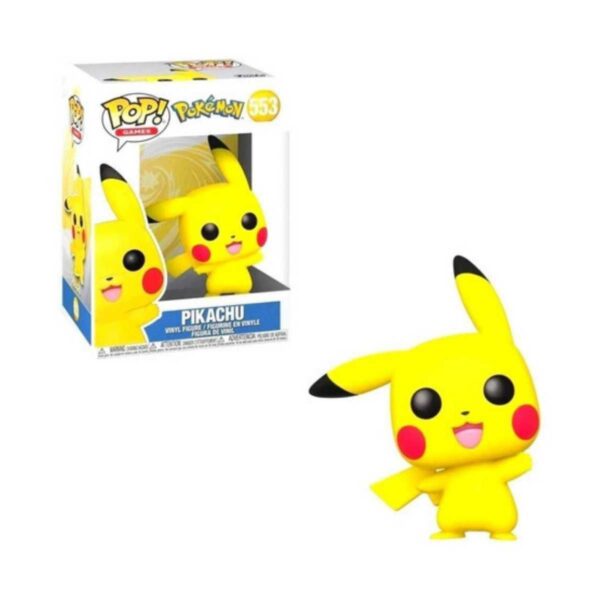 Boneco Funko Pop Vinil Original Pokemon Pikachu Waving 553