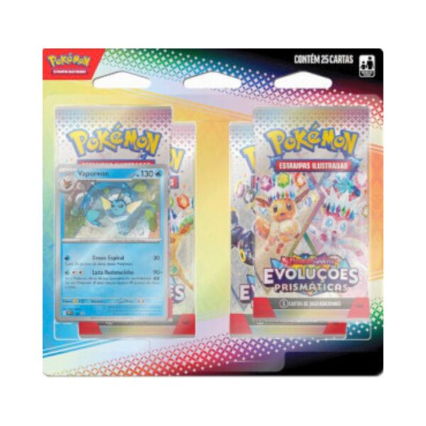 Carta Cards Pokemon Tcg Originais Copag Blister Quadruplo Coleção Evoluções Prismáticas Modelo Vaporeon